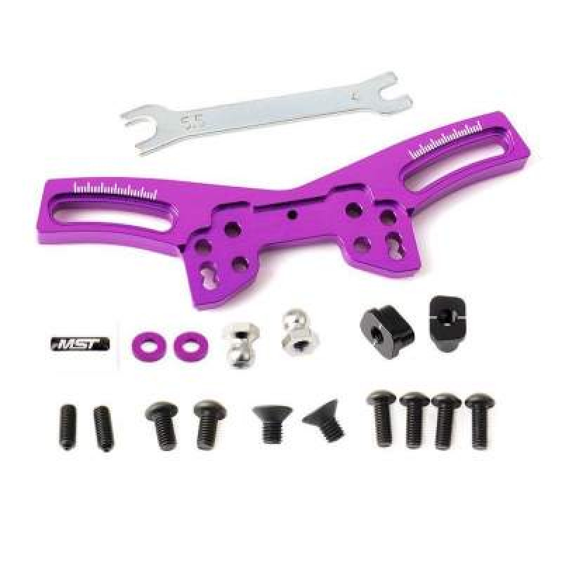 MST 210514P FXX Alum. front quick adj. damper stay (Purple) - Артикул: MST-210514P