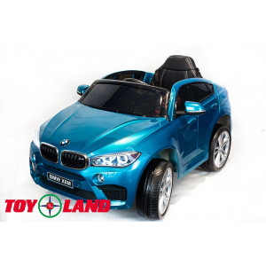 Электромобиль Джип BMW X6M mini Синий краска