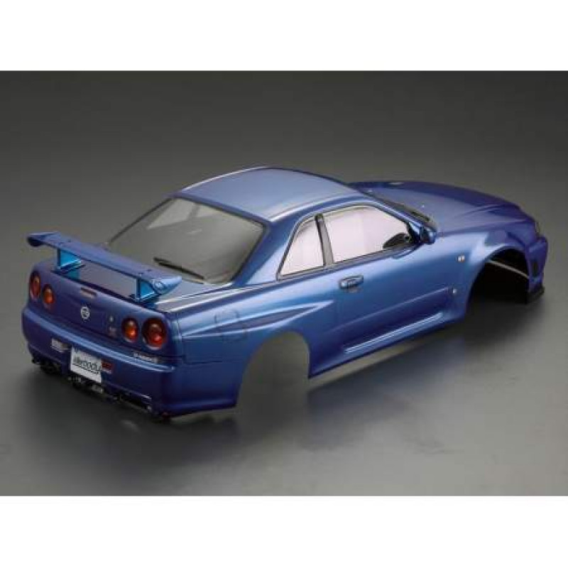 Кузов окрашенный 1/10 NISSAN SKYLINE BNR34 Metallic Blue Артикул:KB-48716