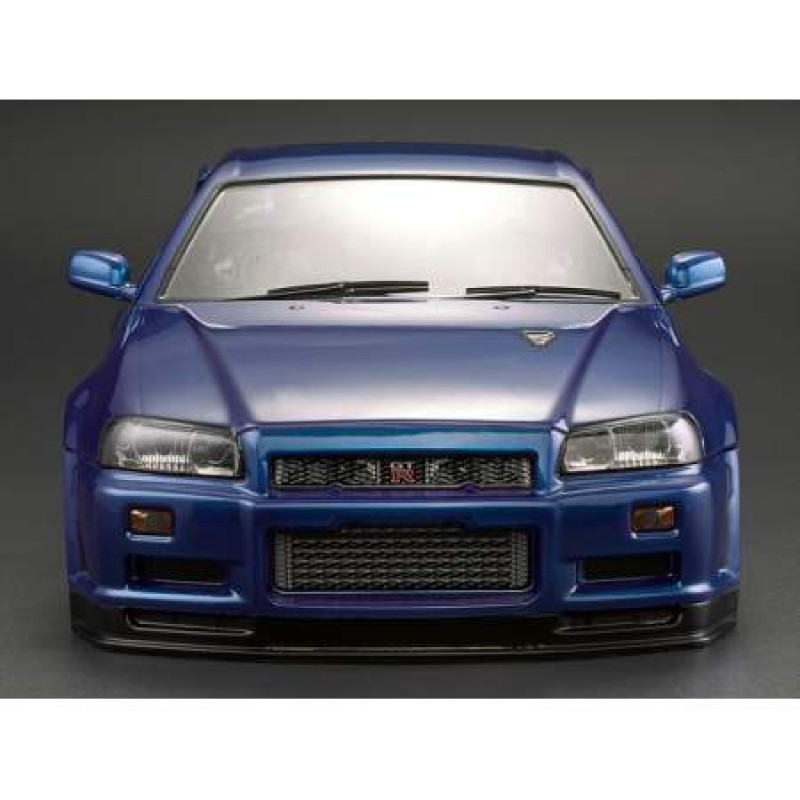 Кузов окрашенный 1/10 NISSAN SKYLINE BNR34 Metallic Blue Артикул:KB-48716