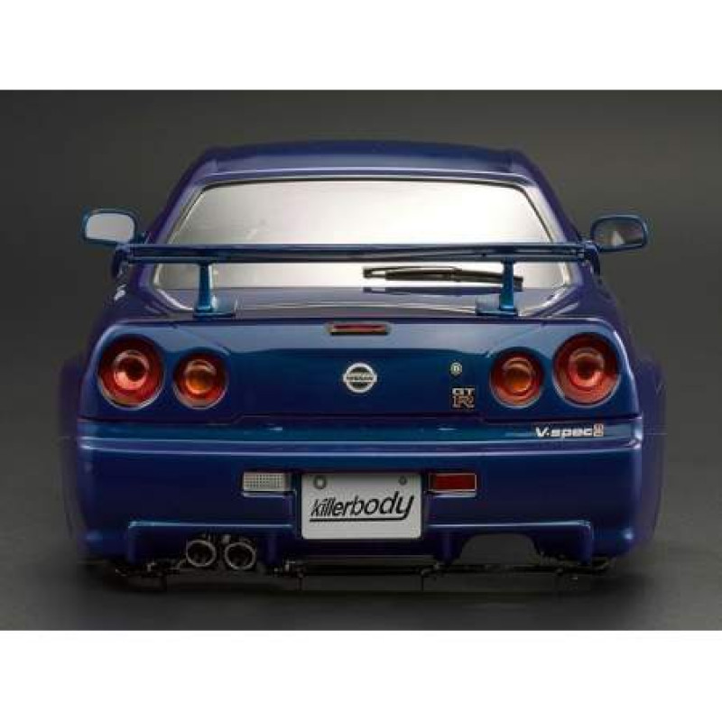 Кузов окрашенный 1/10 NISSAN SKYLINE BNR34 Metallic Blue Артикул:KB-48716