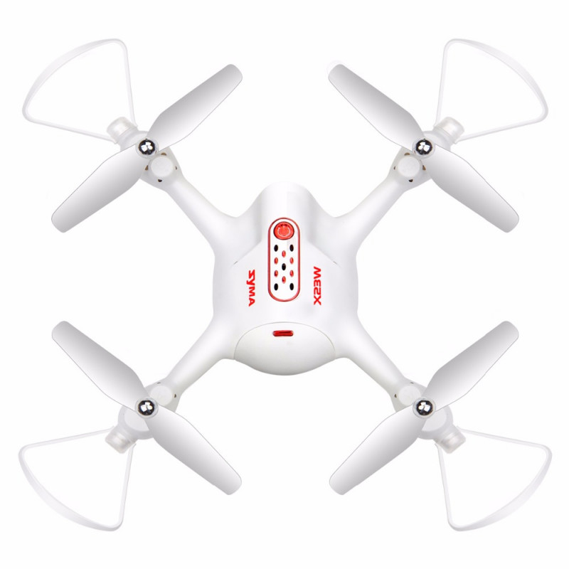 Квадрокоптер - X23W Белый (WiFi FPV HD камера, удержание высоты (барометр), 3D Flip) SYMA-X23W-W