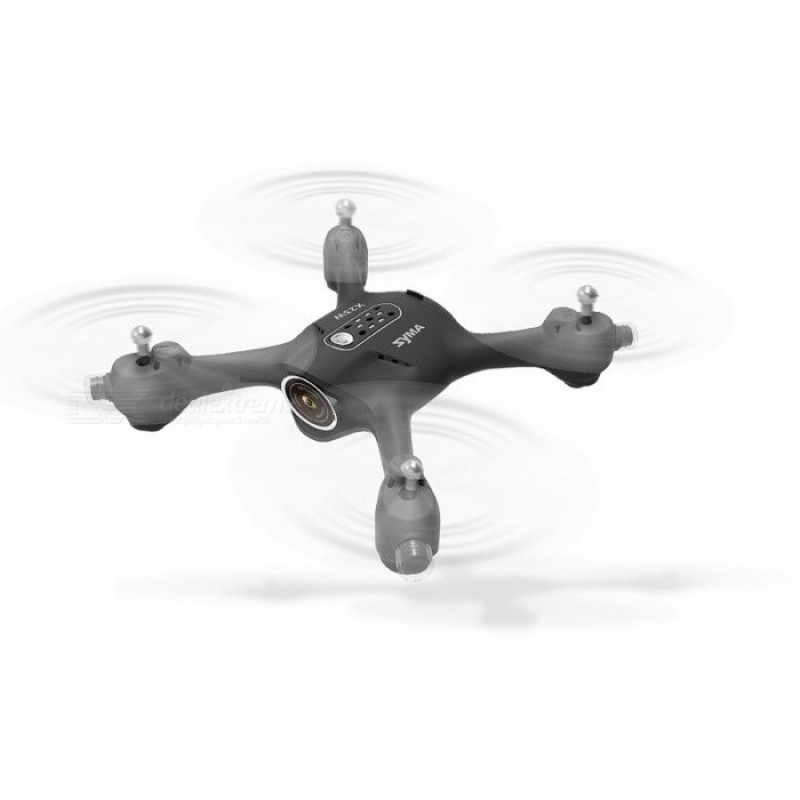 Квадрокоптер - X23W Черный (WiFi FPV HD камера, удержание высоты (барометр), 3D Flip) SYMA-X23W-B