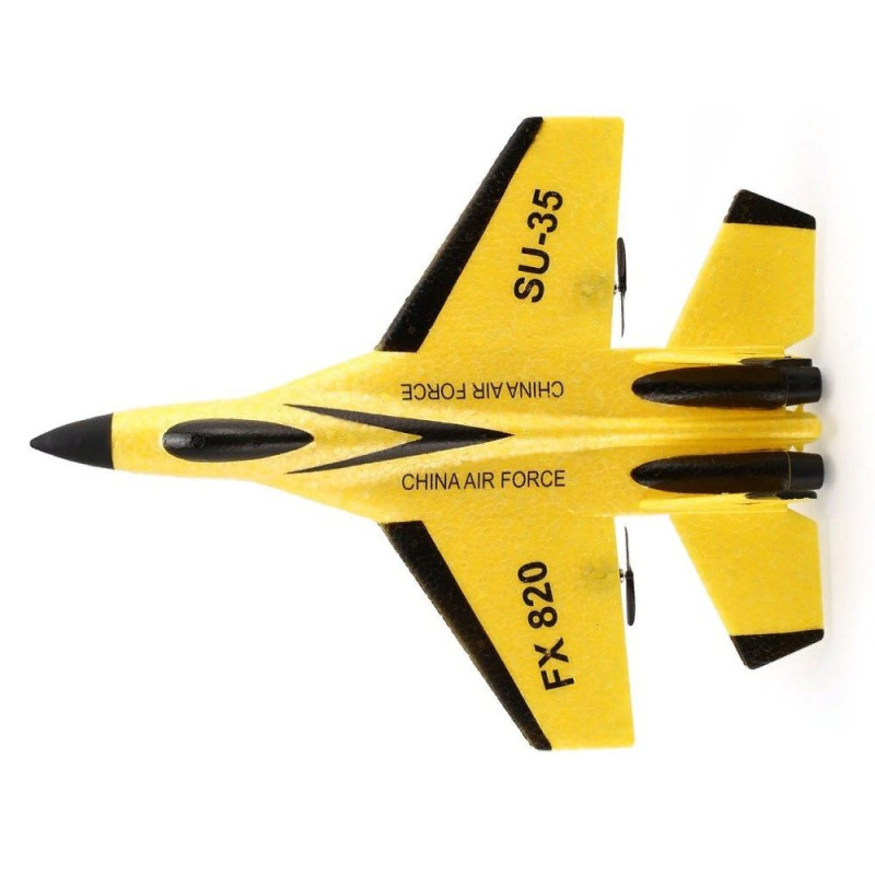 Радиоуправляемый самолет электро - FX820 SU35 Fighter Желтый(EPP) FX820-Y