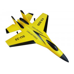 Радиоуправляемый самолет электро - FX820 SU35 Fighter Желтый(EPP) FX820-Y