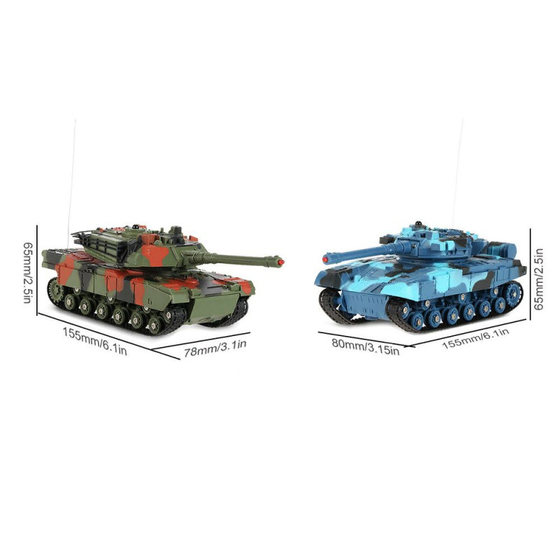 Танковый бой инфракрасный - CR-333-TK11A (27МГц & 40МГц, 2 штуки)
