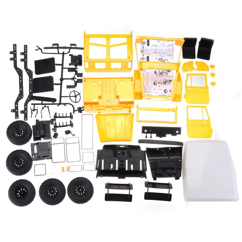 Внедорожник желтый 1/16 4WD электро - Военный джип KIT