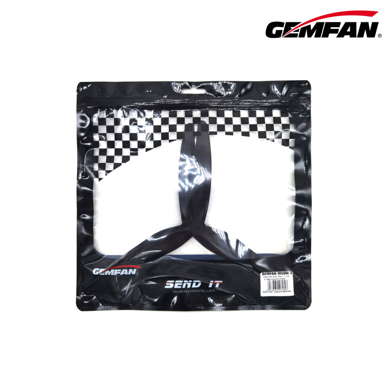 Пропеллер Gemfan Cinelifter 1050W 3-х лопастной (Black) 1 пара (стекловолокно)