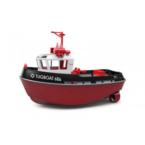 Радиоуправляемый буксир Heng Long Tugboat  (черный) 2.4G 1/72 RTR