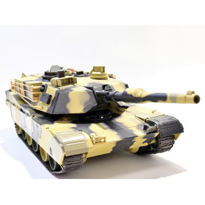 Радиоуправляемый танк Heng Long HL3816-01 1/24 Battle M1A1 ABRAMS, стреляет шариками, RTR