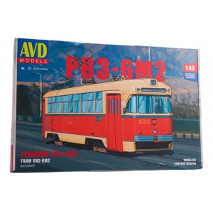 Сборная модель AVD Трамвай РВЗ-6М2, 1/43
