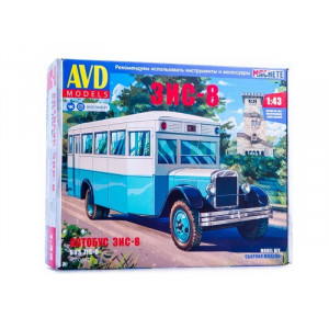 Сборная модель AVD Автобус ЗИС-8, 1/43