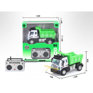 Радиоуправляемый Самосвал малый зеленый YP Toys 6165X3, свет, 2.4G 1/64 RTR