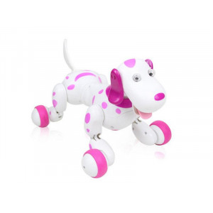Радиоуправляемая робот-собака HappyCow Smart Dog 2.4G (розовая) - Артикул 777-338-Pi