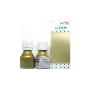 Краска АКАН акрилатлатексная Латунь глянцевая, металлик, 10 мл