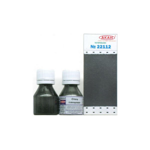 Краска АКАН акрилатлатексная Сталь глянцевая, металлик, 10 мл