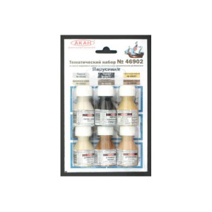 Набор АКАН акриловых красок Парусники, 6х10 мл