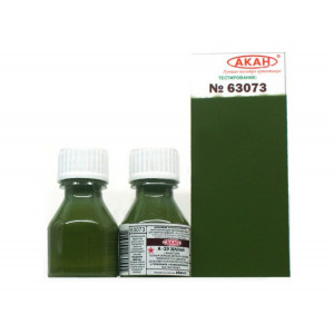 Эмаль АКАН акриловая А - 19 Зелёная (выцветшая), 10 мл