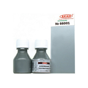 Краска АКАН металлик Алюминий полуматовый, 10 мл