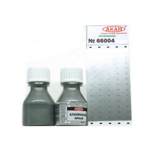 Краска АКАН металлик Алюминий яркий, 10 мл