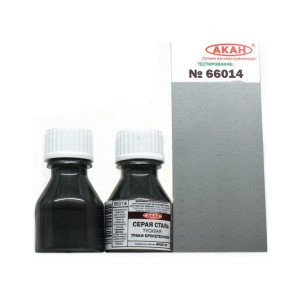 Краска АКАН металлик Серая сталь тусклая, 10 мл