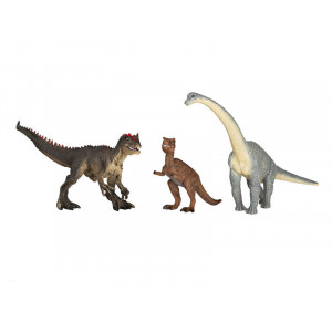 Фигурка KONIK набор динозавров: брахиозавр, детеныш тираннозавра, аллозавр