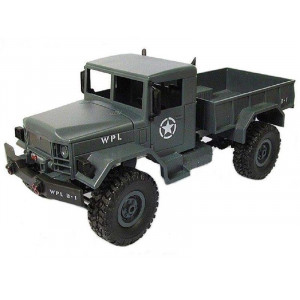 Радиоуправляемая машина WPL B-16R военный грузовик (серый) 6WD 2.4G 1/16 RTR