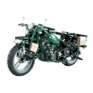 Радиоуправляемый конструктор CADA deTech американский военный мотоцикл (550 деталей) Артикул - C51022W