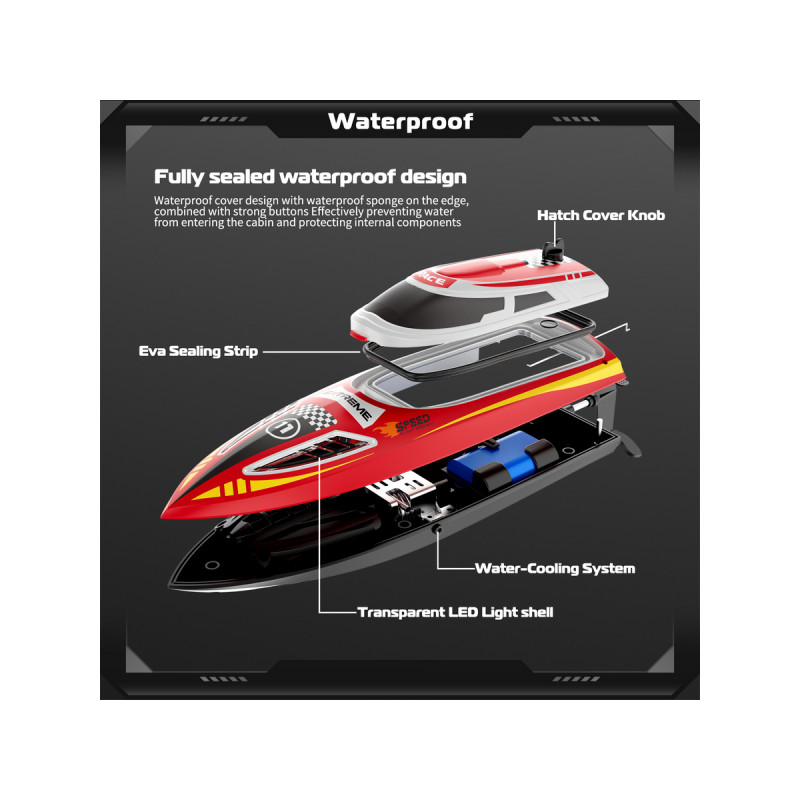 Радиоуправляемый катер Flytec V003 (красный) 2.4G RTR