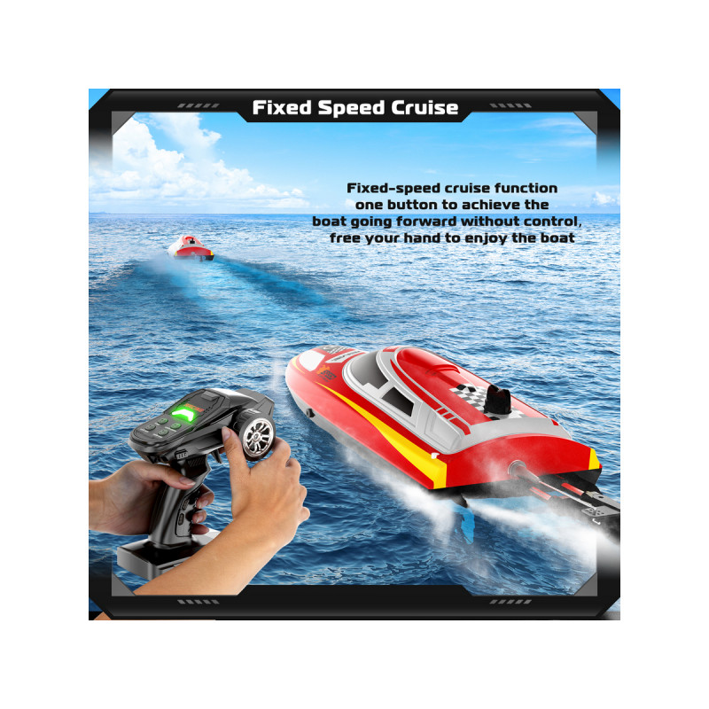 Радиоуправляемый катер Flytec V003 (красный) 2.4G RTR