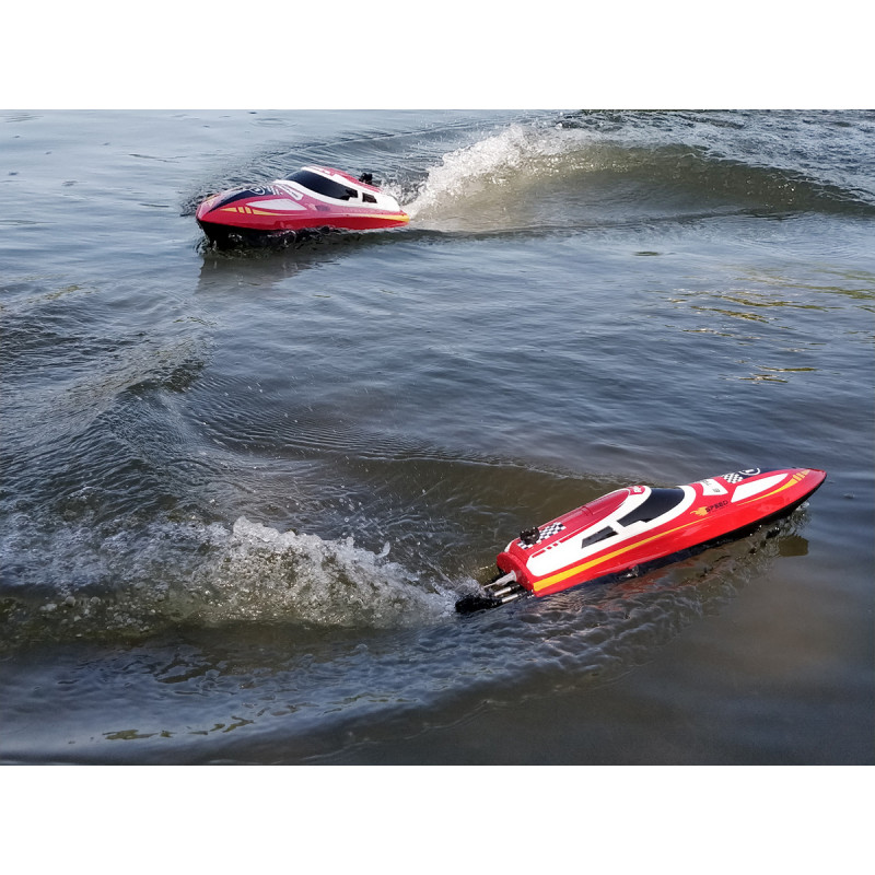 Радиоуправляемый катер Flytec V003 (красный) 2.4G RTR