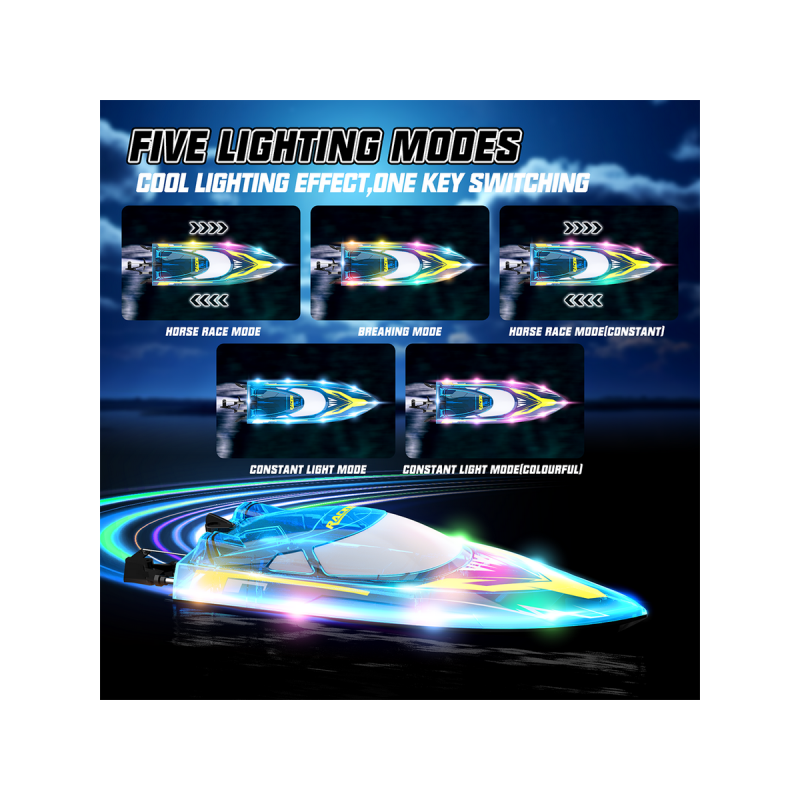 Радиоуправляемый катер Flytec V006 (голубой) 2.4G RTR