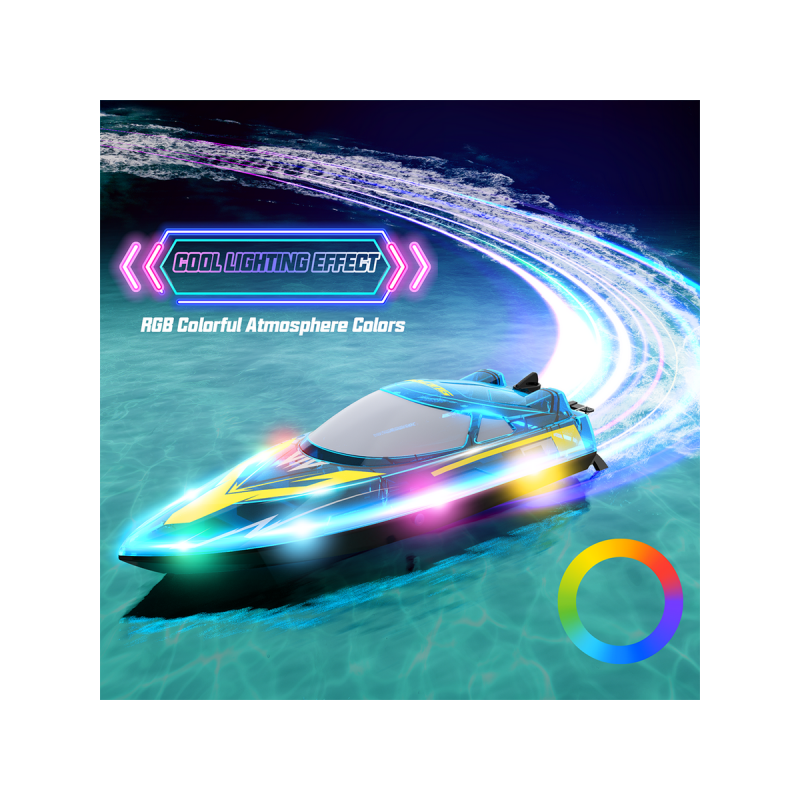 Радиоуправляемый катер Flytec V006 (голубой) 2.4G RTR