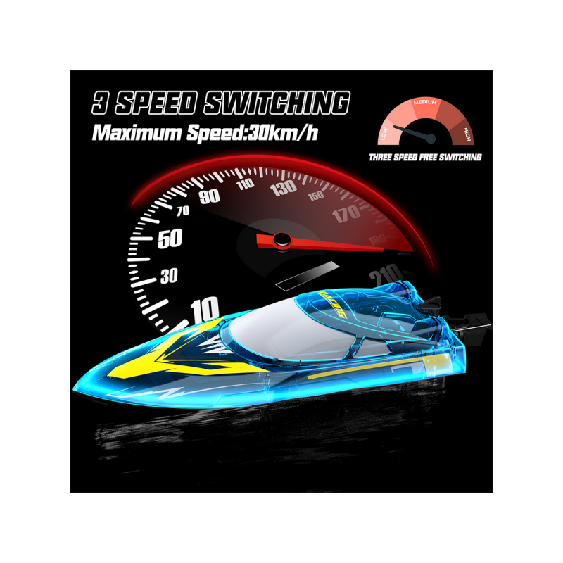 Радиоуправляемый катер Flytec V006 (голубой) 2.4G RTR