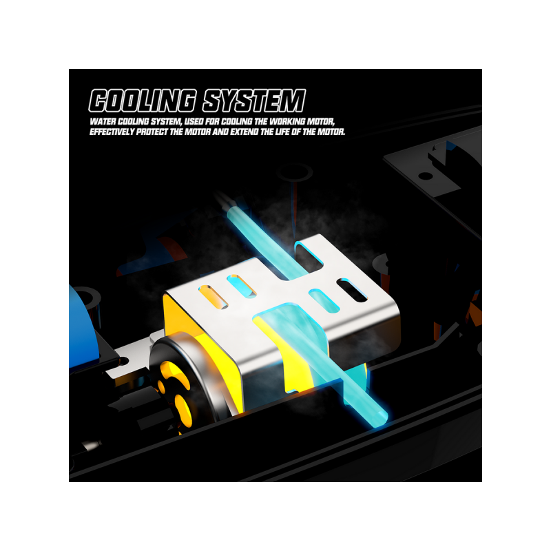 Радиоуправляемый катер Flytec V006 (голубой) 2.4G RTR