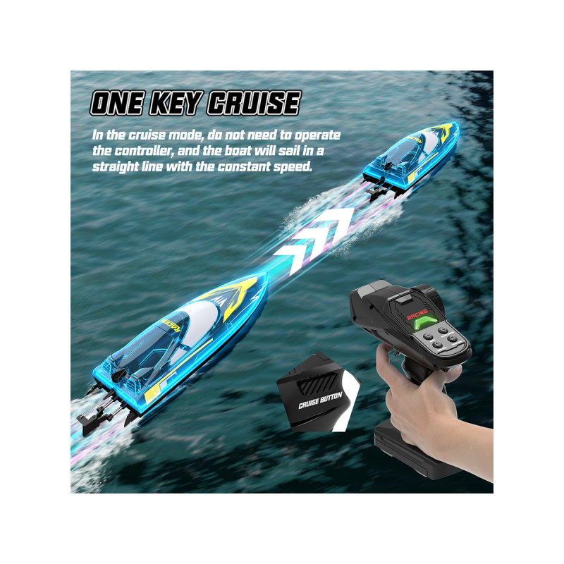 Радиоуправляемый катер Flytec V006 (голубой) 2.4G RTR