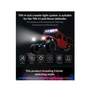 Комплект освещения (передние фары, стоп-сигналы, дополнительные огни) G.T.Power для TRX4 - Артикул: GTP-163