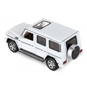 Машина "АВТОПАНОРАМА" Mercedes-Benz G350d, белый, 1/32, свет, звук, инерция, в/к 18*9*13,5 см - Артикул JB1200189