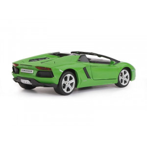Машина "АВТОПАНОРАМА" Lamborghini Aventador Roadster-OPEN, зеленый, 1/24, свет, звук, в/к 24,5*12,5*10,5 см - Артикул JB1251018