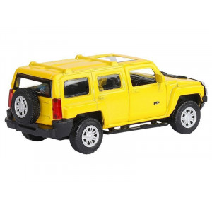 Машина "АВТОПАНОРАМА" Hummer H3, желтый, 1/43, инерция, в/к 17,5*12,5*6,5 см - Артикул JB1251268
