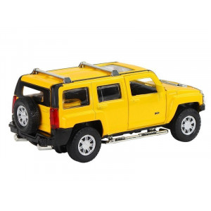 Машина "АВТОПАНОРАМА" Hummer H3, желтый, 1/32, свет, звук, инерция, в/к 17,5*13,5*9 см - Артикул JB1251294