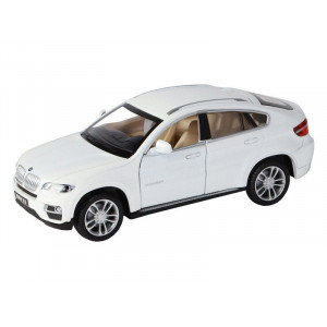 Машина "АВТОПАНОРАМА" BMW X6, белый, 1/32 , свет, звук, инерция, в/к 17,5*13,5*9 см - Артикул JB1251295