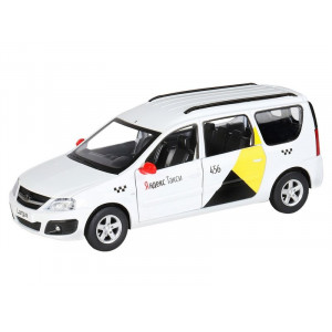 Машина "АВТОПАНОРАМА" Яндекс.Такси LADA LARGUS, белый, 1/24, свет, звук, в/к 24,5*12,5*10,5 см - Артикул JB1251343
