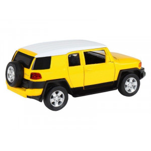 Машина "АВТОПАНОРАМА" Toyota FJ Cruiser,желтый, 1/32, свет, звук, инерция, в/к 17,5*13,5*9 см - Артикул JB1251389