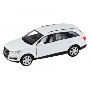 Машина "АВТОПАНОРАМА" Audi Q7, белый, 1/32, свет, звук, инерция, в/к 17,5*13,5*9 см - Артикул JB1251391