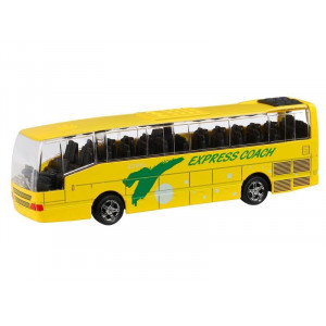 Автобус "Автопанорама", желтый, 1/90, свет, звук, инерция, в/к 22*13,5*5,8 см - Артикул JB1251420