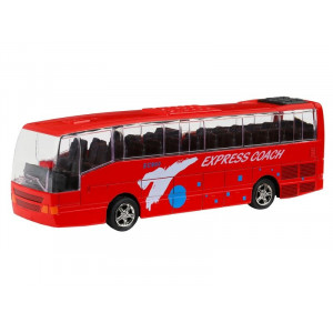 Автобус "Автопанорама", красный, 1/90, свет, звук, инерция, в/к 22*13,5*5,8 см - Артикул JB1251421