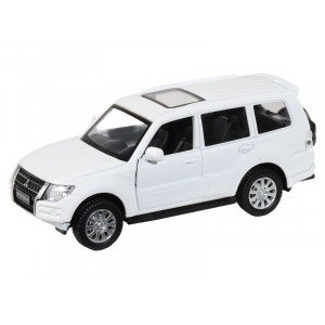 Машина "АВТОПАНОРАМА" Mitsubishi Pajero 4WD Tubro, белый, 1/43, инерция, в/к 17,5*12,5*6,5 см - Артикул JB1251430