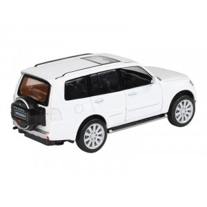 Машина "АВТОПАНОРАМА" Mitsubishi Pajero 4WD Tubro, белый, 1/33, свет, звук, инерция, в/к 17,5*13,5*9 см - Артикул JB1251432