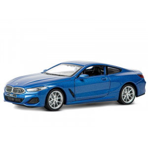 Машина "АВТОПАНОРАМА" BMW M850i Coupé, 1/35, синий, двери, свет, звук, инерция в/к 18*9*13,5 см